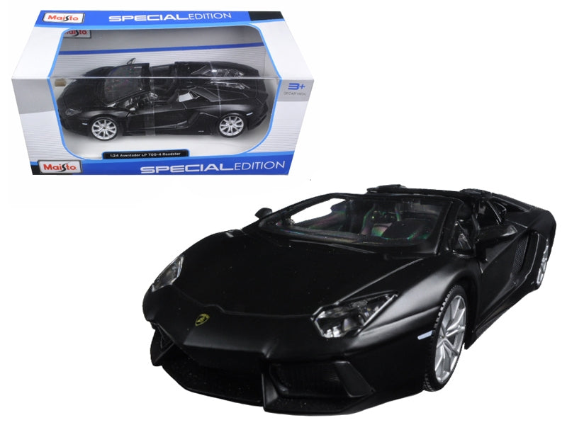 Lamborghini Aventador LP 700-4 Roadster Matt Black 1/24 Diecast - Premium Lamborghini Models from Maisto - Just $61.19! Shop now at Rapidvehicles