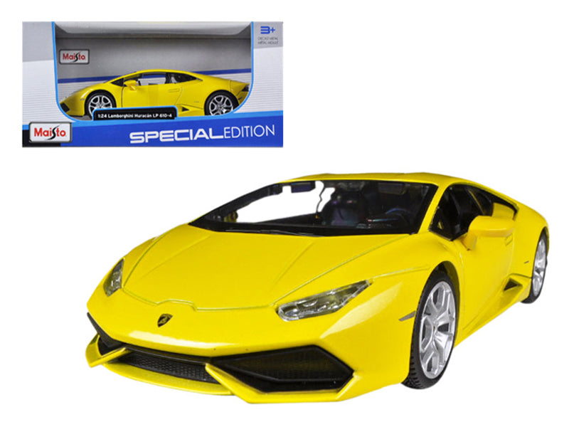 Lamborghini Huracan LP610-4 Yellow 1/24 Diecast Model Car by Maisto - Premium physical from Rapidvehicles - Just $50.99! Shop now at Rapidvehicles