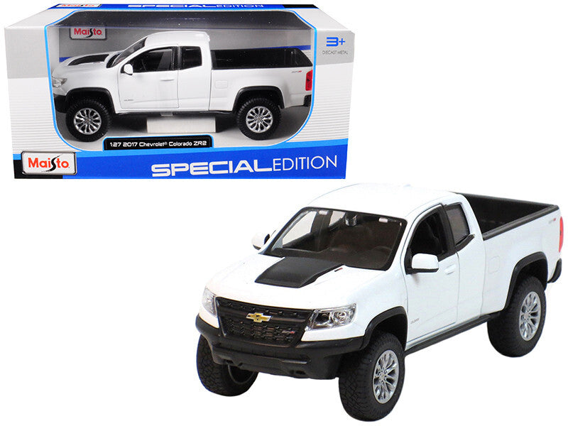 2017 Chevrolet Colorado ZR2 Pickup Truck White 1/27 Diecast Model - Premium Pickup Trucks Models from Maisto - Just $57.59! Shop now at Rapidvehicles