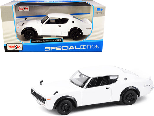 1973 Nissan Skyline 2000GT-R (KPGC110) White "Special Edition" Series 1/24 Diecast Model Car by Maisto free shipping USA
