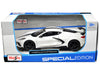 2020 Chevrolet Corvette Stingray Coupe White with Black Stripes "Special Edition" Series 1/24 Diecast Model Car by Maisto - Premium Corvette Models from Maisto - Just $52.33! Shop now at Rapidvehicles