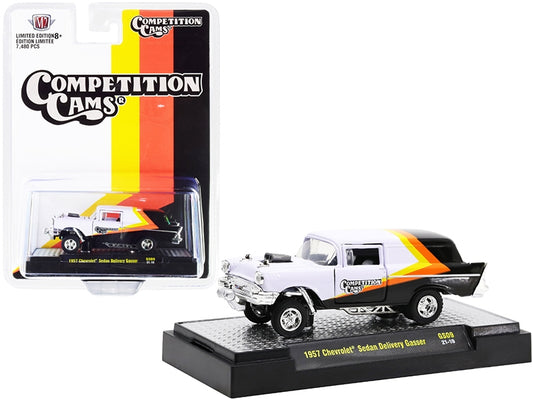 1957 Chevrolet Sedan Delivery Gasser "Competition Cams" White and - Premium Chevrolet Models from M2 - Just $28.79! Shop now at Rapidvehicles