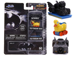 "Batman" 3 piece Set "Nano Hollywood Rides" Diecast Model Cars by Jada - Premium Movie/TV Series Models from Jada - Just $26.59! Shop now at Rapidvehicles