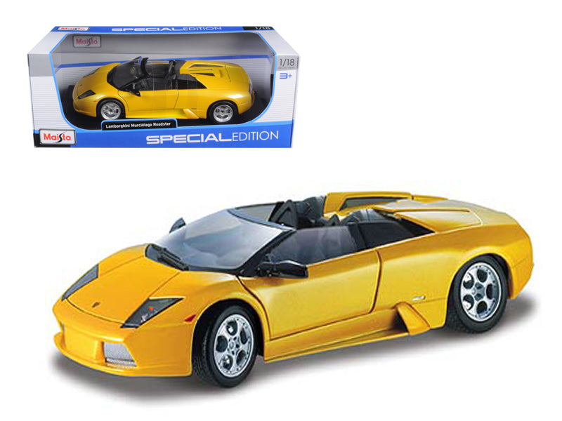 Lamborghini Murcielago Roadster Yellow 1/18 Diecast Model Car by Maisto - Premium physical from Rapidvehicles - Just $74.99! Shop now at Rapidvehicles