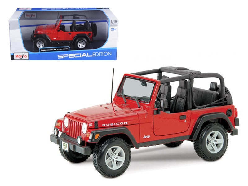 Jeep Wrangler Rubicon Red 1/18 Diecast Model Car by Maisto - Premium Jeep Models from Maisto - Just $77.39! Shop now at Rapidvehicles