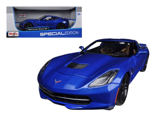 2014 Chevrolet Corvette Stingray C7 Z51 Blue Metallic 1/18 - Premium Corvette Models from Maisto - Just $63.44! Shop now at Rapidvehicles