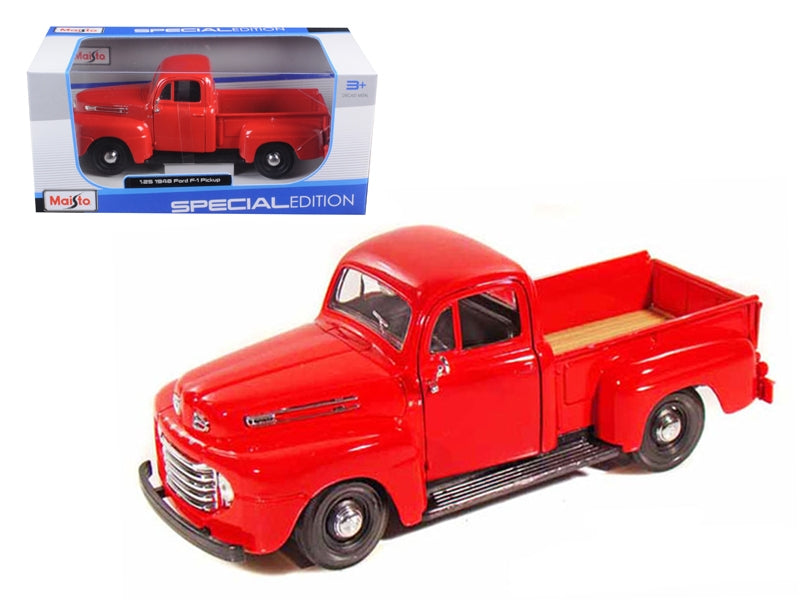 1948 Ford F-1 Pickup Truck Red 1/25 Diecast Model Car by Maisto - Premium Pickup Trucks Models from Maisto - Just $57.59! Shop now at Rapidvehicles