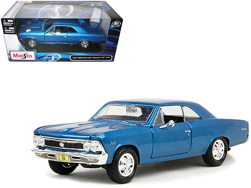 1966 Chevrolet Chevelle SS 396 Blue Metallic 1/24 Diecast Model Car by Maisto - Premium Chevrolet Models from Maisto - Just $52.33! Shop now at Rapidvehicles