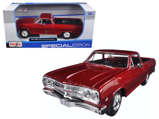 1965 Chevrolet El Camino Metallic Red 1/25 Diecast Model Car by - Premium Chevrolet Models from Maisto - Just $57.59! Shop now at Rapidvehicles