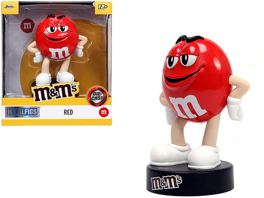 Red M&M's 4.5" Diecast Figurine "Metalfigs" Series by Jada - Premium Figures from Jada - Just $48.99! Shop now at Rapidvehicles