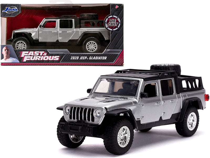 2020 Jeep Gladiator Pickup Truck Silver with Black Top "Fast & Furious" Movie 1/32 Diecast Model Car by Jada free shipping USA