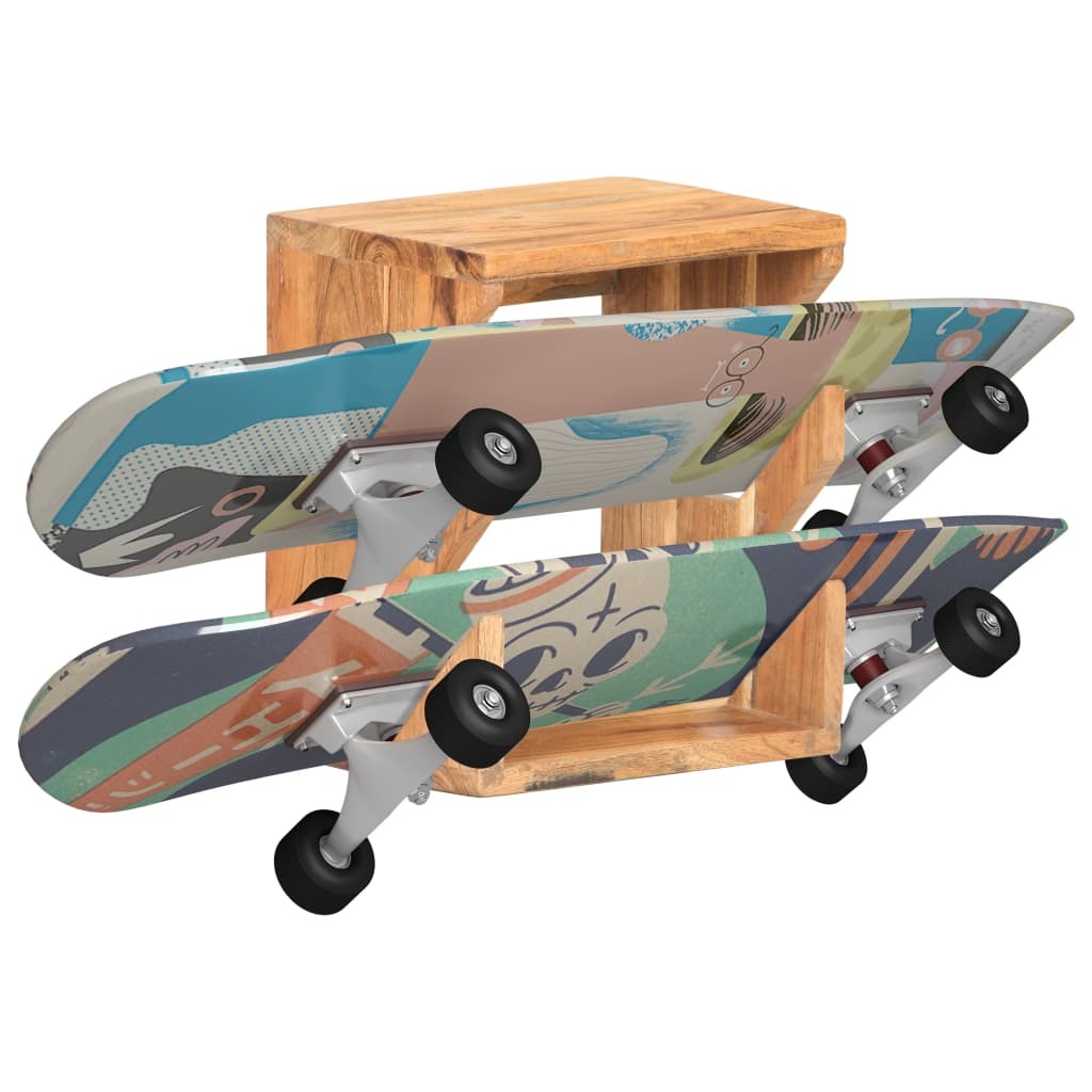 vidaXL Wall Mounted Skateboard Holder 9.8"x7.9"x11.8" Solid Acacia Wood - Premium Motor Vehicle Carrying Racks from vidaXL - Just $59.99! Shop now at Rapidvehicles