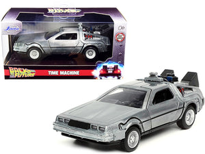 DeLorean DMC (Time Machine) Brushed Metal "Back to the Future Part I" (1985) Movie "Hollywood Rides" Series 1/32 Diecast Model Car by Jada - Premium Movie/TV Series Models from Jada - Just $26.68! Shop now at Rapidvehicles