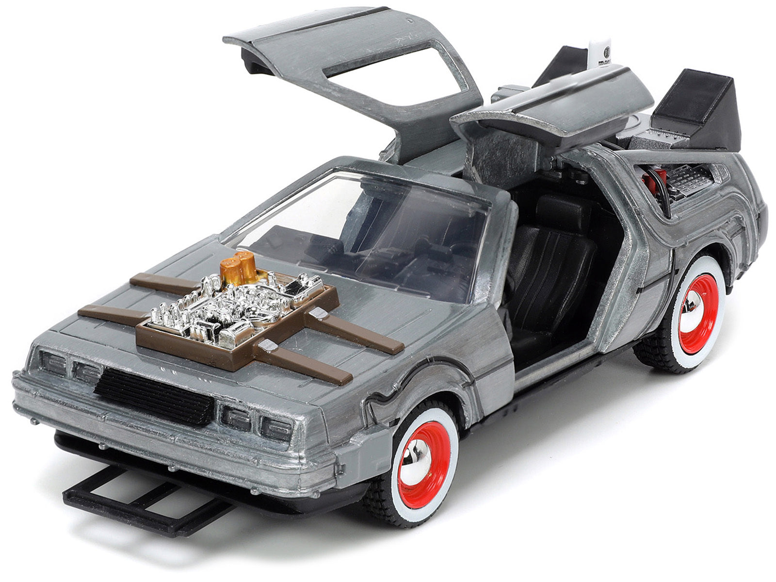 DeLorean DMC (Time Machine) Brushed Metal "Back to the Future Part III" (1990) Movie "Hollywood Rides" Series 1/32 Diecast Model Car by Jada - Premium Movie/TV Series Models from Jada - Just $26.68! Shop now at Rapidvehicles