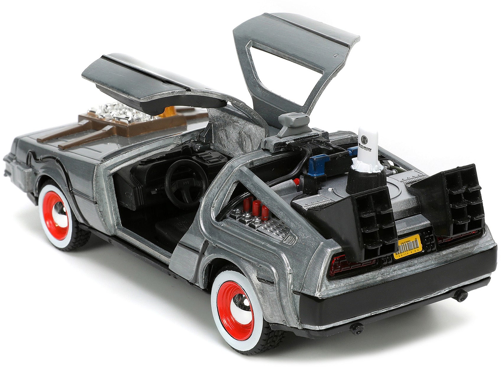 DeLorean DMC (Time Machine) Brushed Metal "Back to the Future Part III" (1990) Movie "Hollywood Rides" Series 1/32 Diecast Model Car by Jada - Premium Movie/TV Series Models from Jada - Just $26.68! Shop now at Rapidvehicles