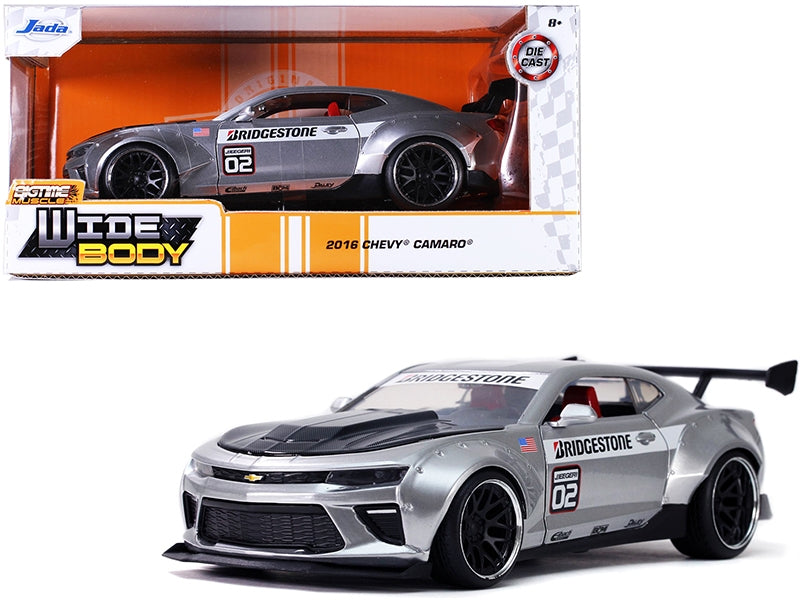 2016 Chevrolet Camaro Widebody #02 "Bridgestone" Silver "Bigtime - Premium Chevrolet Models from Jada - Just $62.09! Shop now at Rapidvehicles