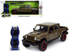 2020 Jeep Gladiator Rubicon Pickup Truck Dark Green Metallic with Extra Wheels "Just Trucks" Series 1/24 Diecast Model Car by Jada - Premium Pickup Trucks Models from Jada - Just $55.09! Shop now at Rapidvehicles