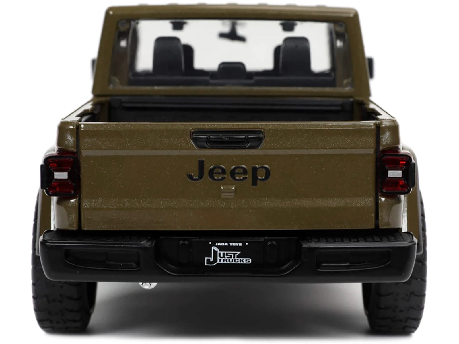 2020 Jeep Gladiator Rubicon Pickup Truck Dark Green Metallic with Extra Wheels "Just Trucks" Series 1/24 Diecast Model Car by Jada - Premium Pickup Trucks Models from Jada - Just $55.09! Shop now at Rapidvehicles