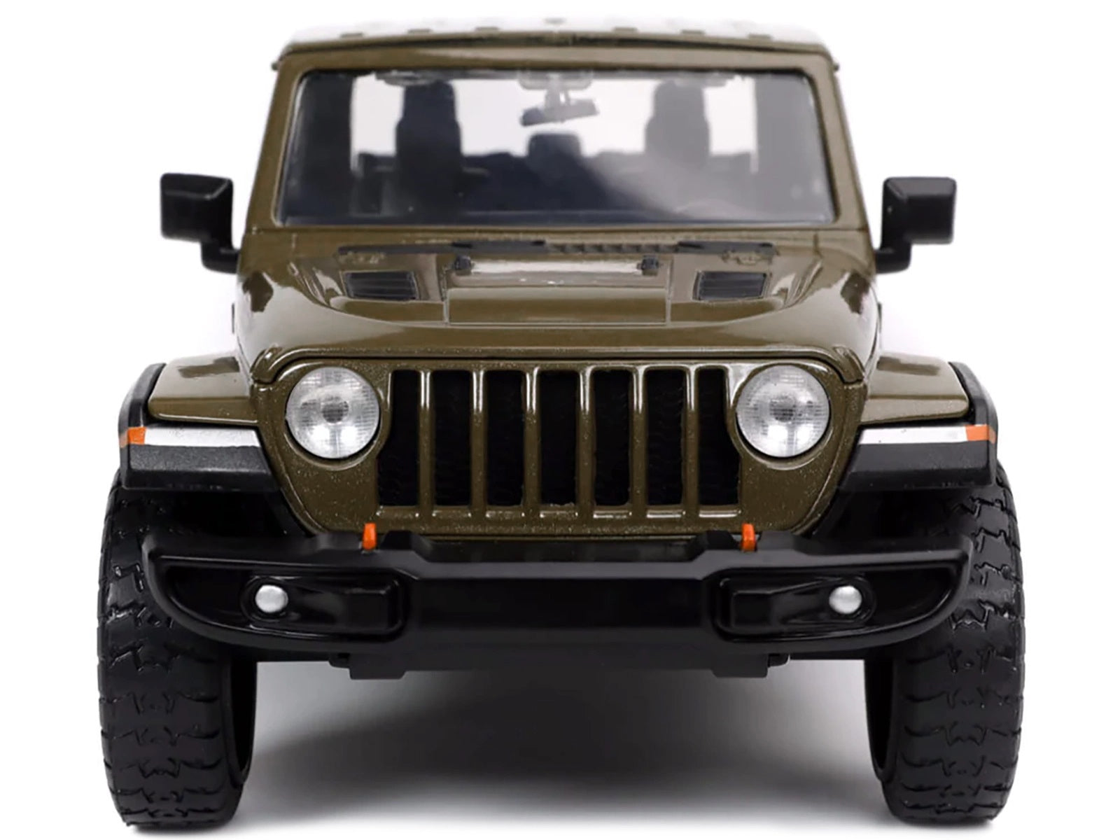 2020 Jeep Gladiator Rubicon Pickup Truck Dark Green Metallic with Extra Wheels "Just Trucks" Series 1/24 Diecast Model Car by Jada - Premium Pickup Trucks Models from Jada - Just $55.09! Shop now at Rapidvehicles