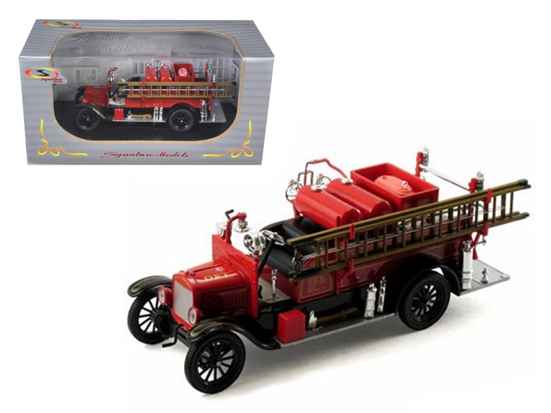 1926 Ford Model T Fire Engine Red and Black 1/32 Diecast Model by Signature Models - Premium physical from Rapidvehicles - Just $56.99! Shop now at Rapidvehicles