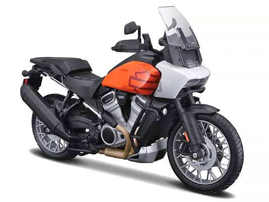 2021 Harley Davidson Pan America 1250 Motorcycle Orange and Black - Premium Harley Davidson from Maisto - Just $51.29! Shop now at Rapidvehicles