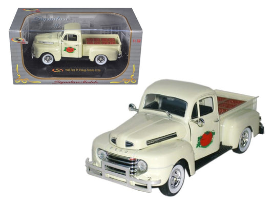 1949 Ford F-1 Delivery Pickup Truck Cream with Tomato Crates 1/32