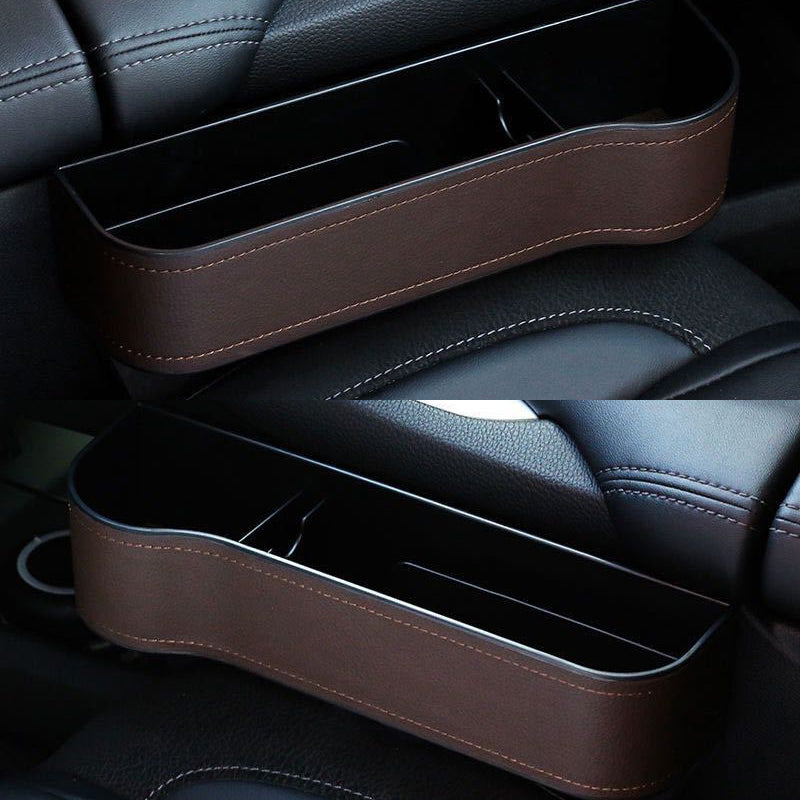 Color: Brown A, style: Set - PU leather storage box - Premium Automobiles Seat Covers from Rapidvehicles - Just $37.99! Shop now at Rapidvehicles