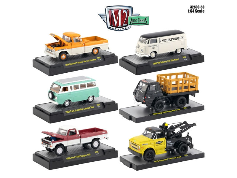 Auto Thentics 6 Piece Set Release 50 IN DISPLAY CASES 1/64 - Premium 1/64 Scale Sets from M2 - Just $88.19! Shop now at Rapidvehicles