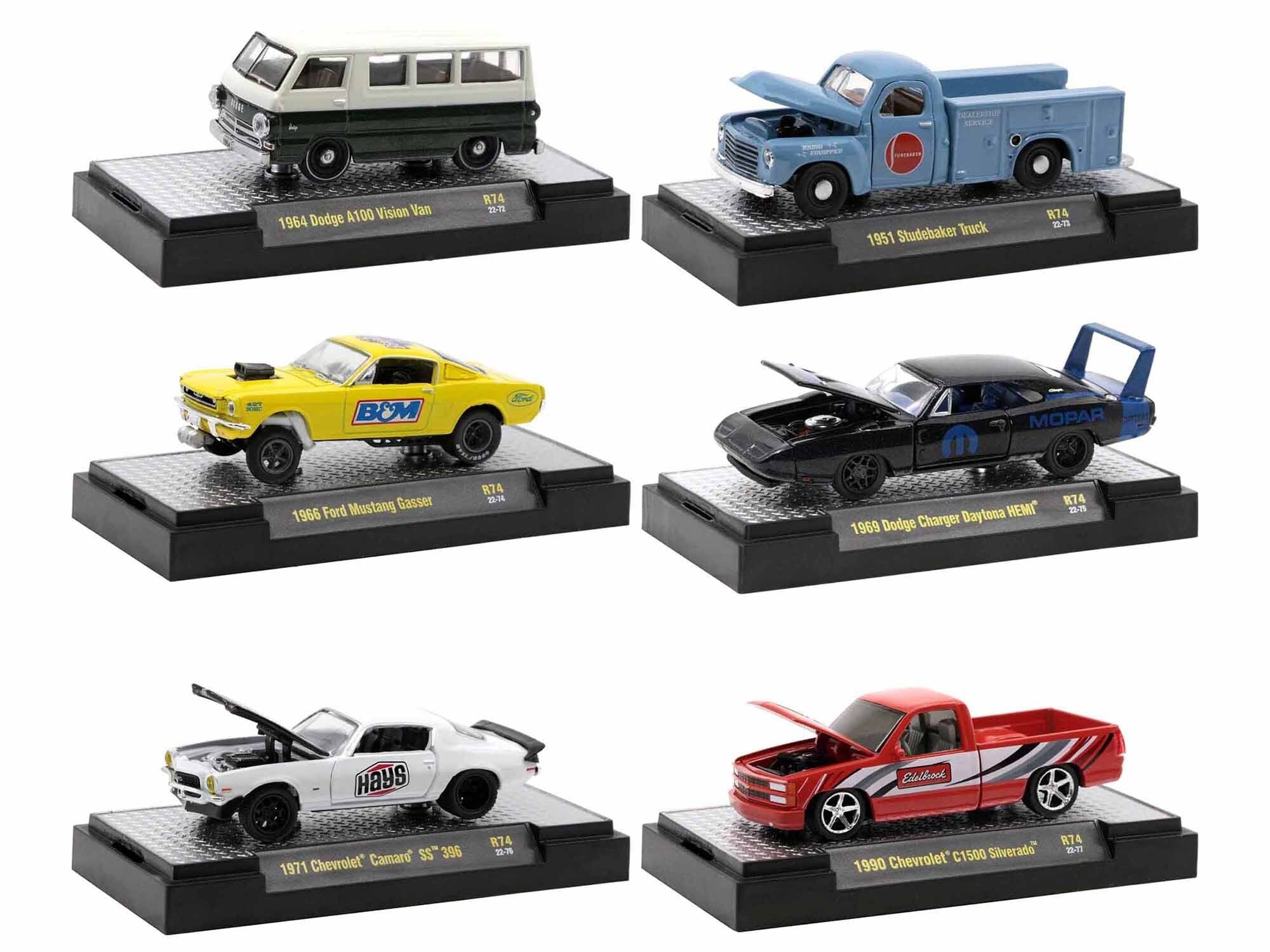 "Auto-Thentics" 6 piece Set Release 74 IN DISPLAY CASES Limited Edition to 8250 pieces Worldwide 1/64 Diecast Model Cars by M2 Machines - Premium 1/64 Scale Sets from M2 - Just $82.99! Shop now at Rapidvehicles