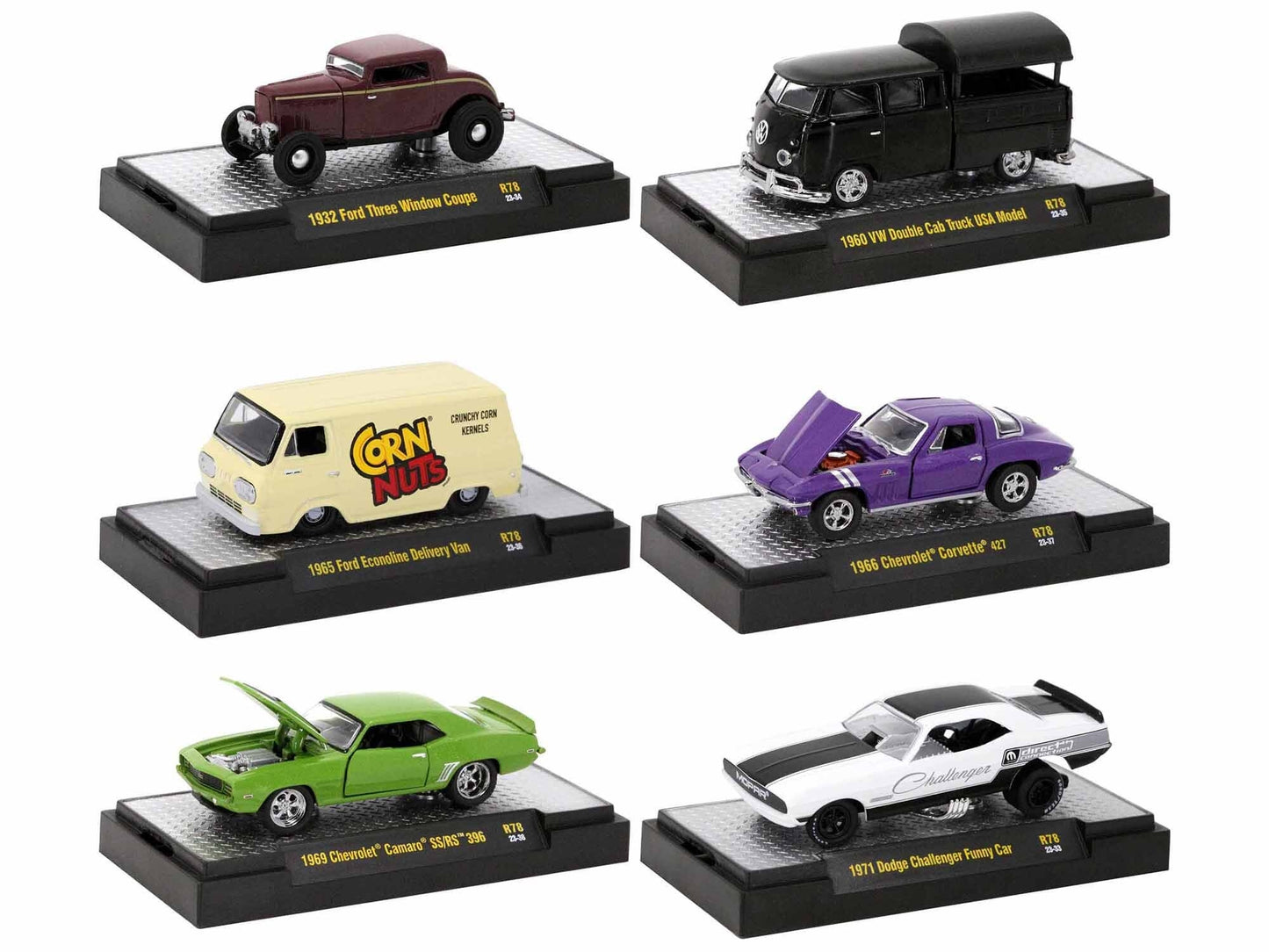 "Auto-Thentics" 6 piece Set Release 78 IN DISPLAY CASES Limited - Premium 1/64 Scale Sets from M2 - Just $84.59! Shop now at Rapidvehicles