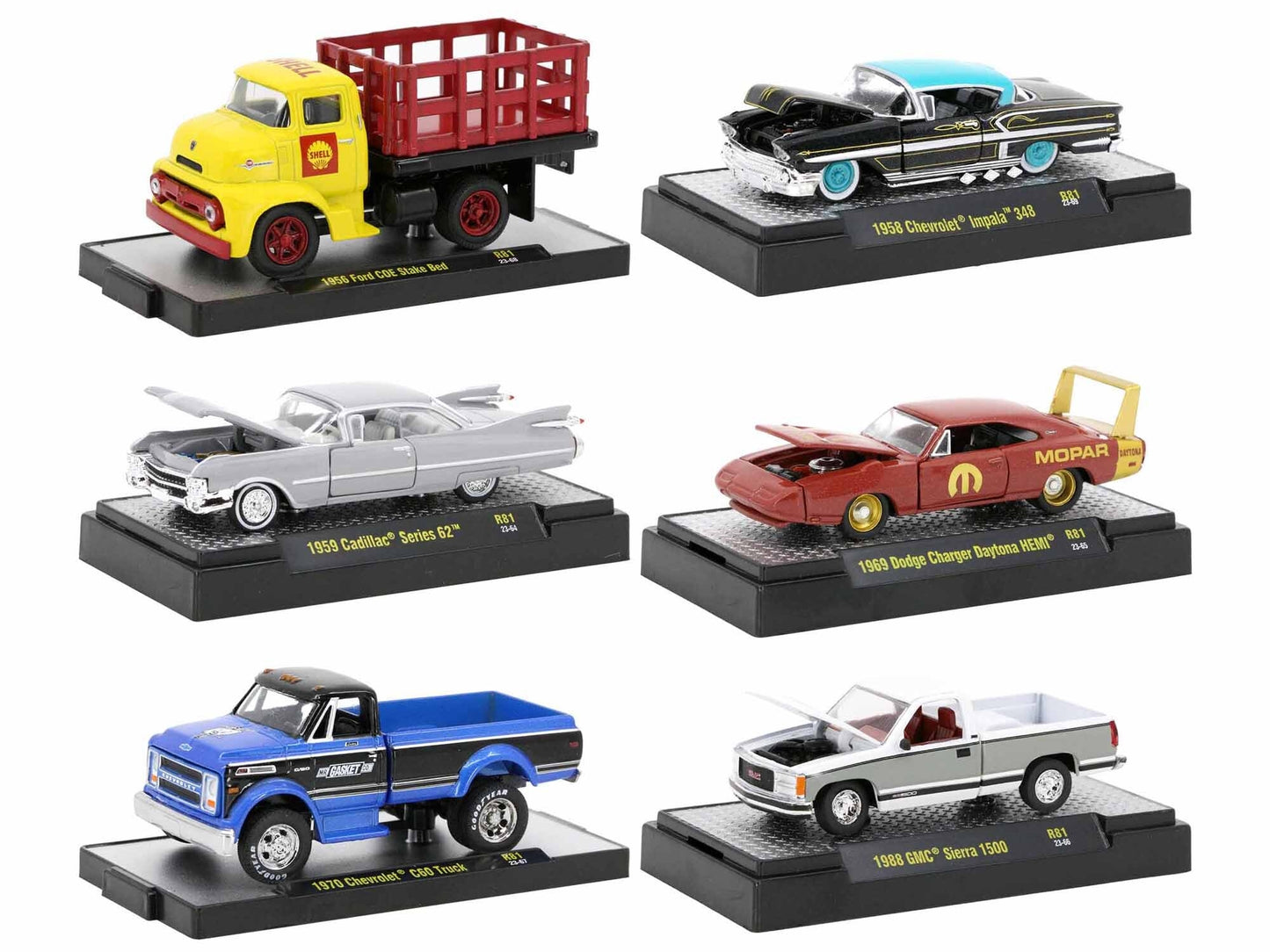 "Auto-Thentics" 6 piece Set Release 81 IN DISPLAY CASES Limited - Premium 1/64 Scale Sets from M2 - Just $79.19! Shop now at Rapidvehicles