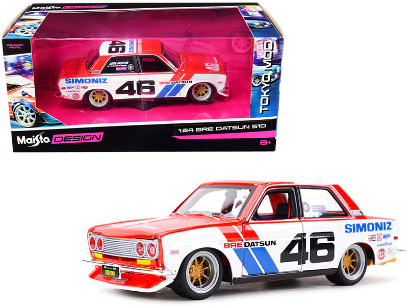 Datsun 510 #46 "Simoniz" BRE (Brock Racing Enterprises) "Tokyo Mod" 1/24 Diecast Model Car by Maisto free shipping USA