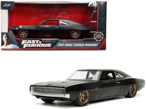 Dom's 1968 Dodge Charger Widebody Matt Black "Fast & Furious 9 F9" (2021) Movie 1/24 Diecast Model Car by Jada - Premium Fast & Furious Models from Jada - Just $43.60! Shop now at Rapidvehicles