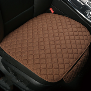 Color: Brown, style: Cushion - Flax Car Seat Cover Protector - Premium Interior Parts from Rapidvehicles - Just $30.17! Shop now at Rapidvehicles