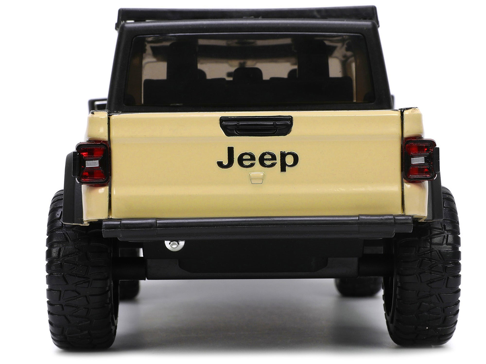 2020 Jeep Gladiator Rubicon Pickup Truck Cream with Roof Rack with Extra Wheels "Just Trucks" Series 1/24 Diecast Model Car by Jada - Premium Pickup Trucks Models from Jada - Just $55.09! Shop now at Rapidvehicles