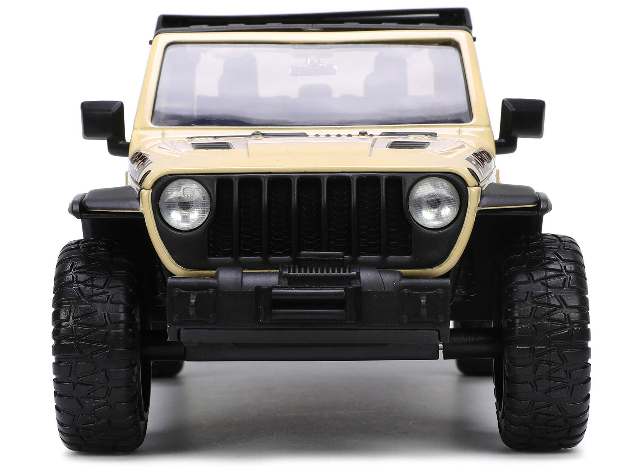 2020 Jeep Gladiator Rubicon Pickup Truck Cream with Roof Rack with Extra Wheels "Just Trucks" Series 1/24 Diecast Model Car by Jada - Premium Pickup Trucks Models from Jada - Just $55.09! Shop now at Rapidvehicles