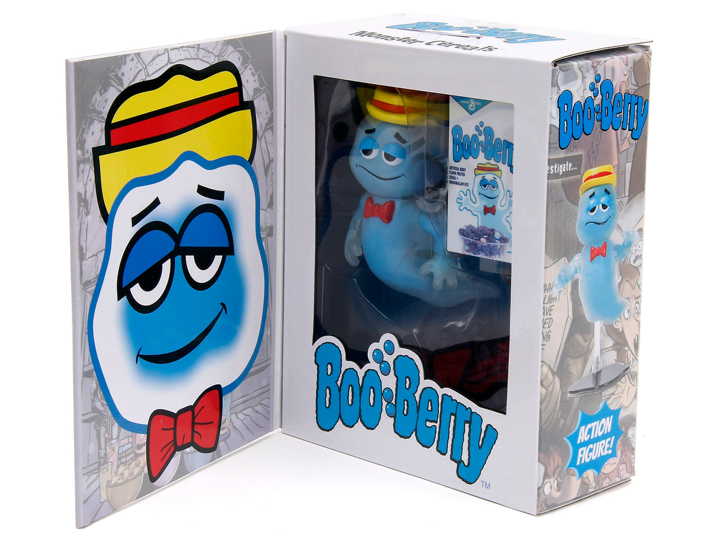 Boo Berry 3.5" Moveable Glow-in-the-Dark Figure with Stand and