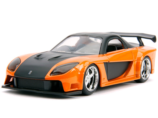 Han's Mazda RX-7 Orange Metallic and Matt Black and Toyota GR - Premium Mazda Models from Jada - Just $55.79! Shop now at Rapidvehicles