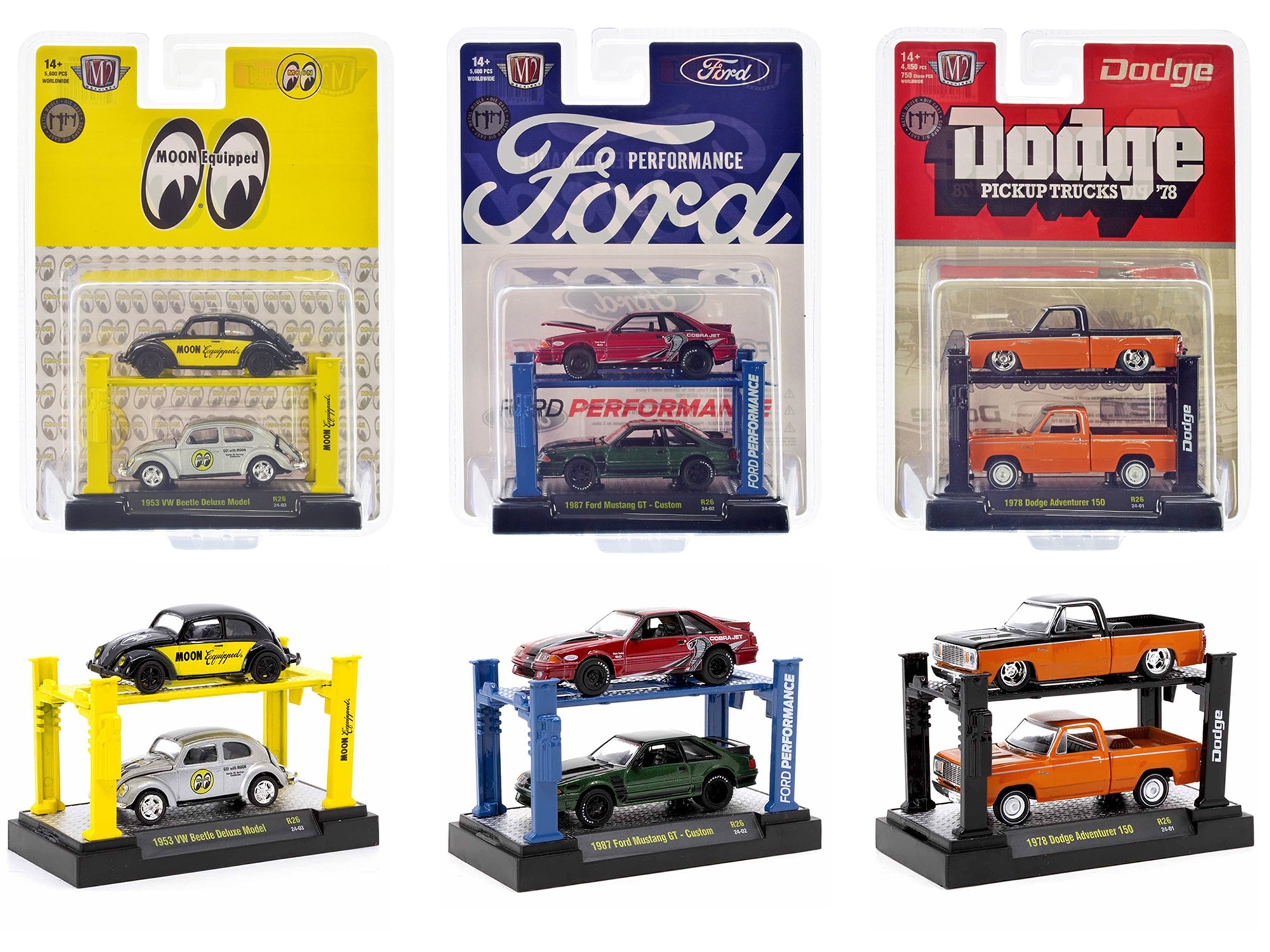 "Auto Lifts" Set of 6 pieces Series 26 Limited Edition to 5600 pieces Worldwide 1/64 Diecast Model Cars by M2 Machines - Premium 1/64 Scale Sets from M2 - Just $81.99! Shop now at Rapidvehicles