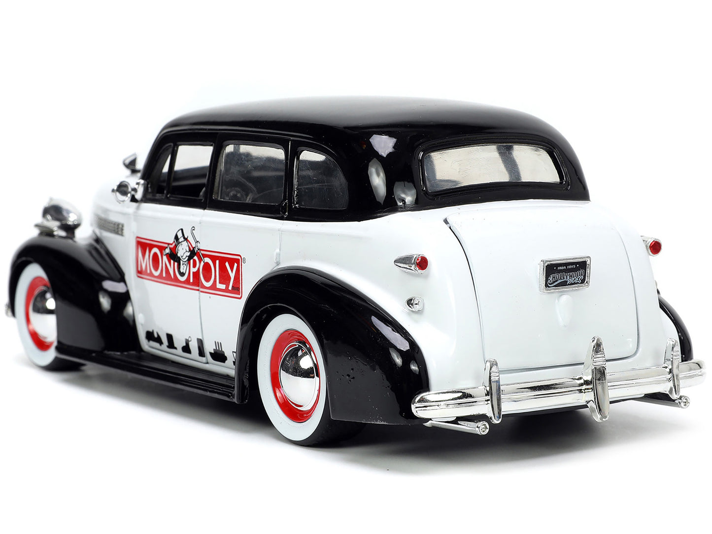 1939 Chevrolet Master Deluxe Black and White "Monopoly" and Mr. - Premium Movie/TV Series Models from Jada - Just $64.79! Shop now at Rapidvehicles