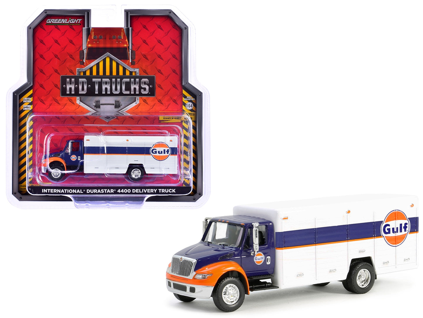 International Durastar 4400 Delivery Truck "Gulf Oil" Dark Blue and White "H.D. Trucks" Series 25 1/64 Diecast Model Car by Greenlight - Premium Gulf Models from Greenlight - Just $41.82! Shop now at Rapidvehicles