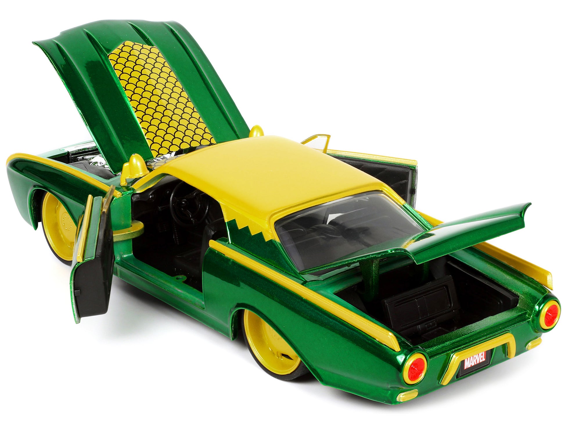 1963 Ford Thunderbird Green and Yellow Metallic with Hood - Premium Movie/TV Series Models from Jada - Just $64.79! Shop now at Rapidvehicles