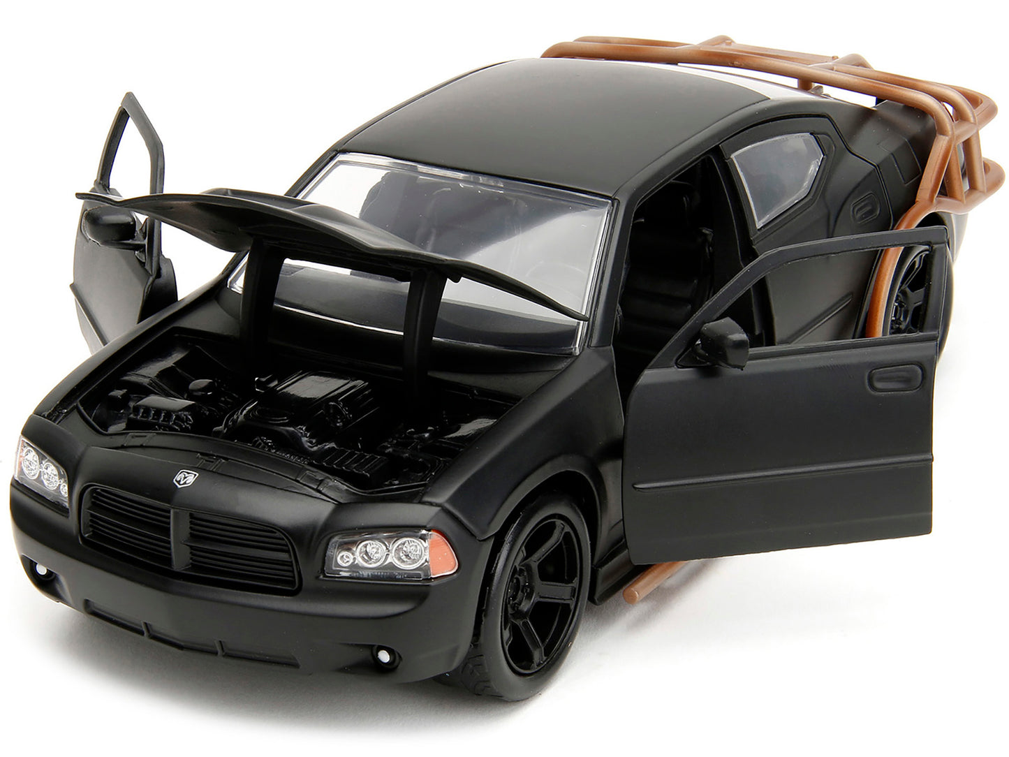 2006 Dodge Charger Matt Black with Outer Cage "Fast & Furious"