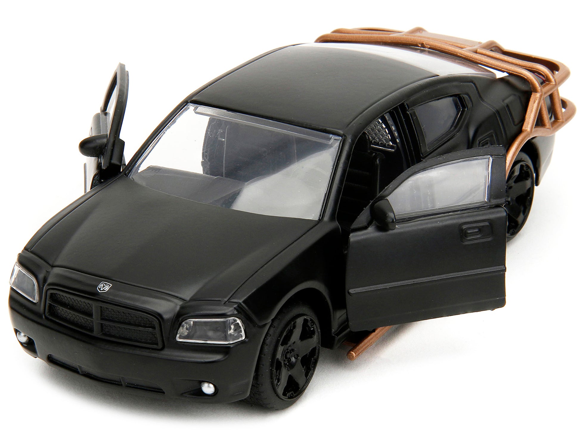 2006 Dodge Charger Matt Black with Outer Cage "Fast & Furious" - Premium Fast & Furious Models from Jada - Just $29.69! Shop now at Rapidvehicles