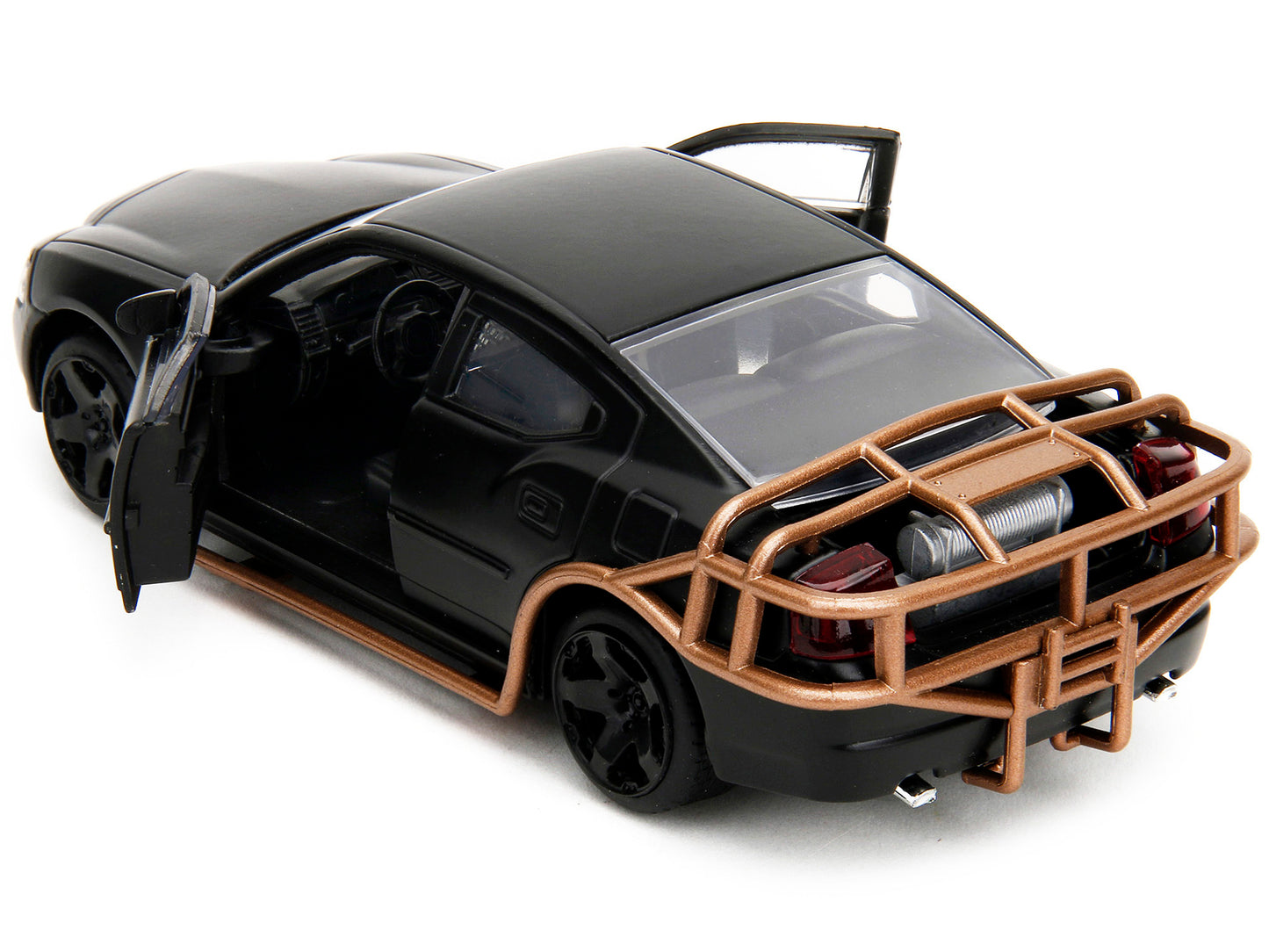 2006 Dodge Charger Matt Black with Outer Cage "Fast & Furious" - Premium Fast & Furious Models from Jada - Just $29.69! Shop now at Rapidvehicles