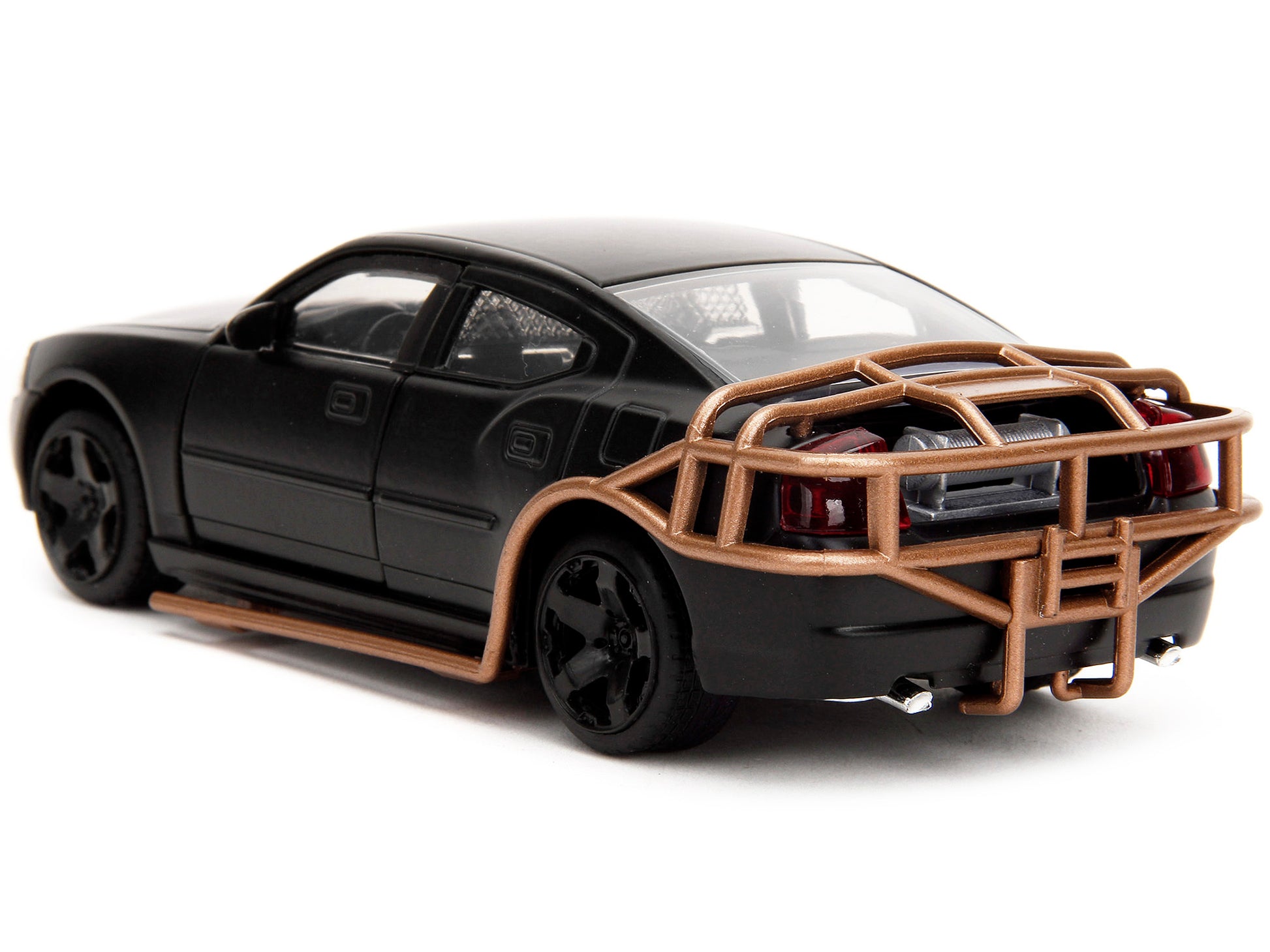 2006 Dodge Charger Matt Black with Outer Cage "Fast & Furious" - Premium Fast & Furious Models from Jada - Just $29.69! Shop now at Rapidvehicles