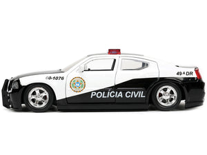 2006 Dodge Charger Police Black and White "Policia Civil" "Fast & Furious" Series 1/24 Diecast Model Car by Jada - Premium Fast & Furious Models from Jada - Just $48.99! Shop now at Rapidvehicles