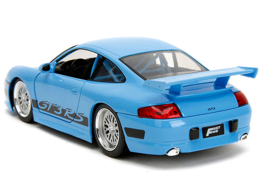 Porsche 911 GT3 RS Light Blue with Black Accents "Fast & Furious" - Premium Movie/TV Series Models from Jada - Just $48.99! Shop now at Rapidvehicles