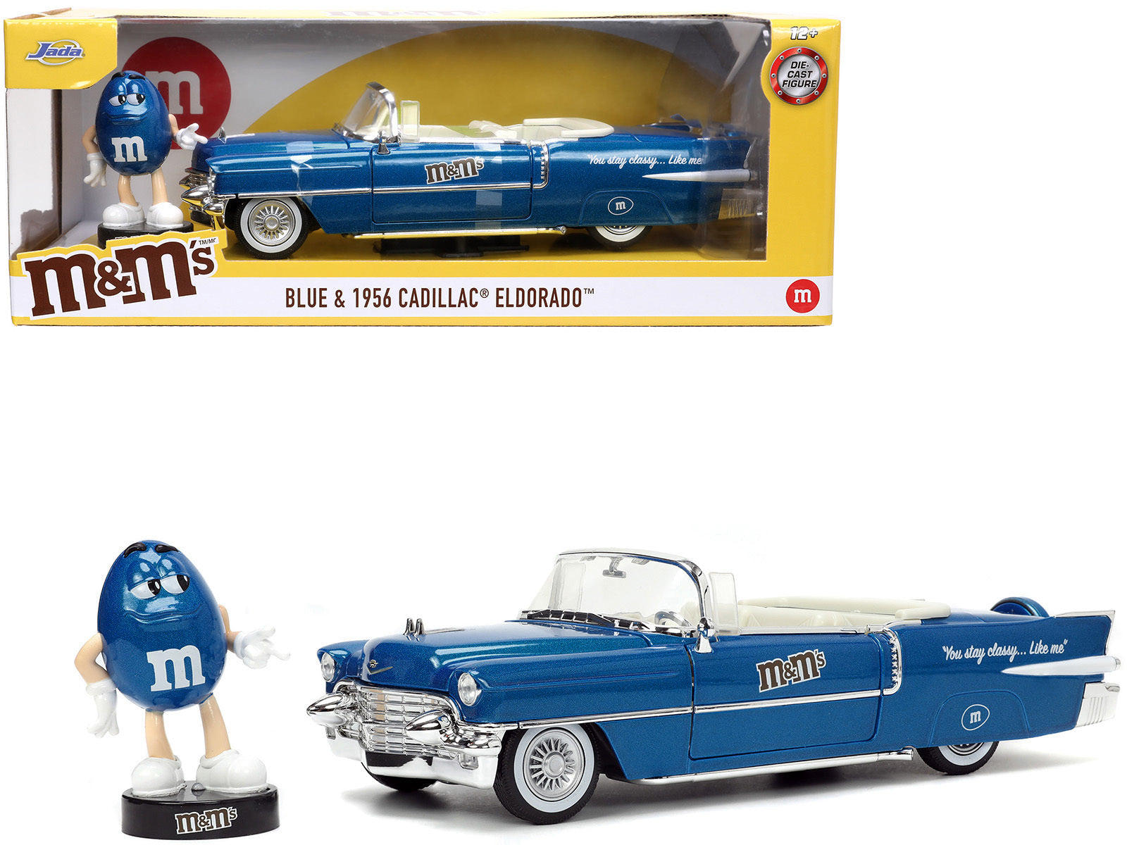 1956 Cadillac Eldorado Convertible Blue Metallic with Cream - Premium Movie/TV Series Models from Jada - Just $59.99! Shop now at Rapidvehicles