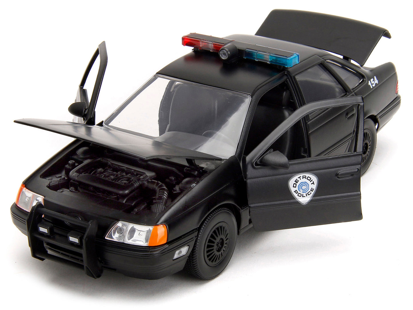 Ford Taurus OCP Matt Black "Detroit Police" and Robocop Diecast - Premium Movie/TV Series Models from Jada - Just $64.79! Shop now at Rapidvehicles